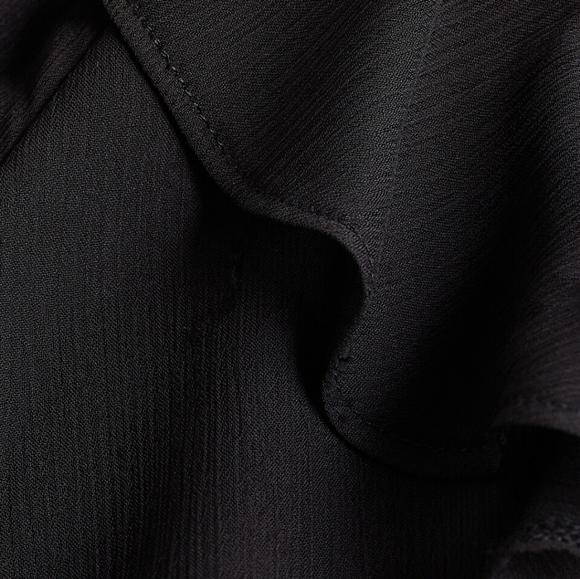 Express Ruffle Tie V-Neck Long Sleeve Romper Size Large - Picture 7 of 14